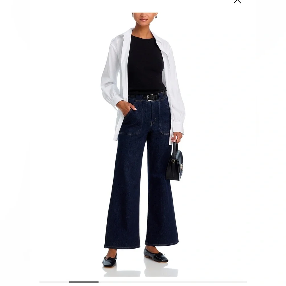 FRAME Denim High Rise Modern Pocket Jean in Rinse, Size 30. - Picture 9 of 15